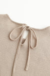 SWAYING/KNIT profile cuffed long-sleeved slim fit pullover SW24RE1T09 Almond PS11